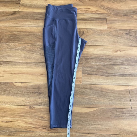 Xersion Train Womens High Rise Gray Quick Dry 7/8 Ankle Leggings - Picture 6 of 16